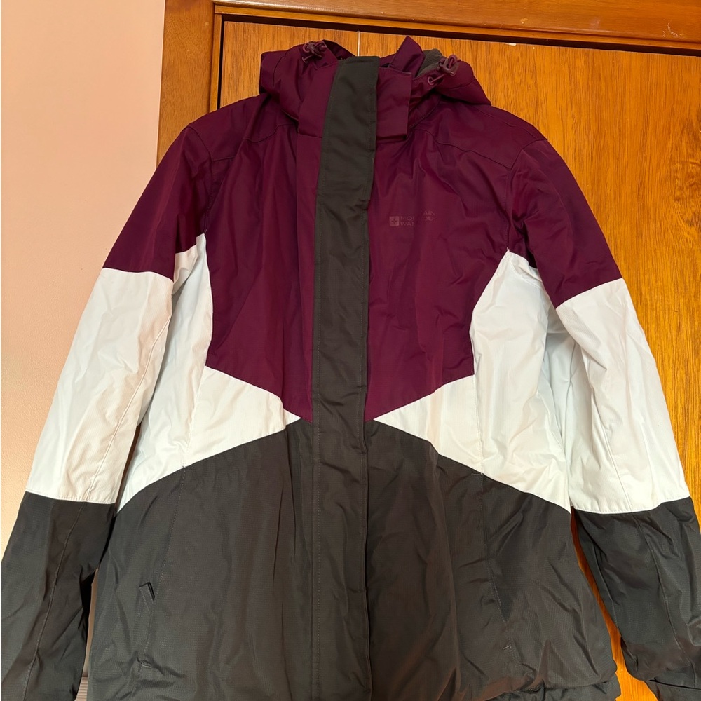 Women's Winter Jacket - Black, White, and Purple